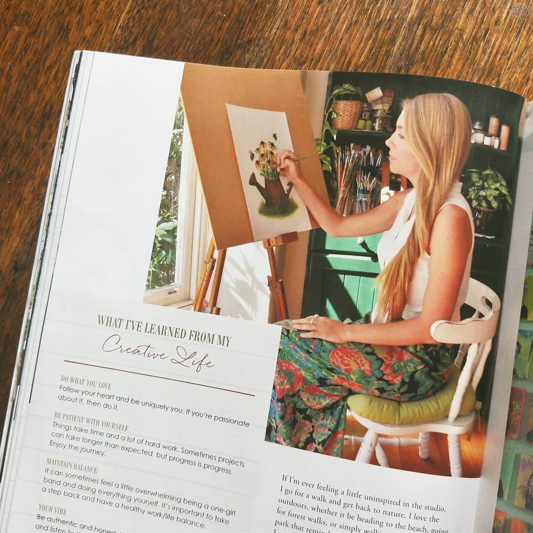 In Her Studio magazine feature Stacey Maree